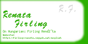 renata firling business card